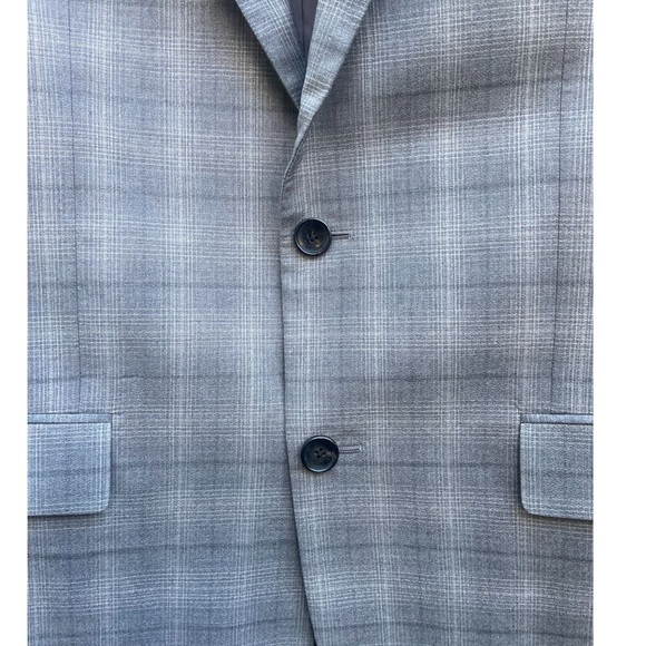 Theory Men’s Gray Plaid 2 piece Suit & Pants - Picture 7 of 12